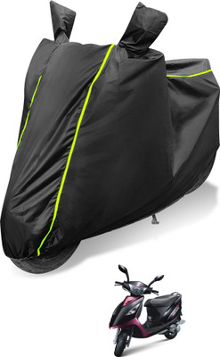 MOCKHE Waterproof Two Wheeler Cover for TVS(Scooty Streak, Black)