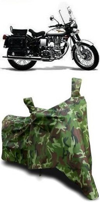ATBROTHERS Waterproof Two Wheeler Cover for Royal Enfield(Machismo 350, Multicolor, Green)