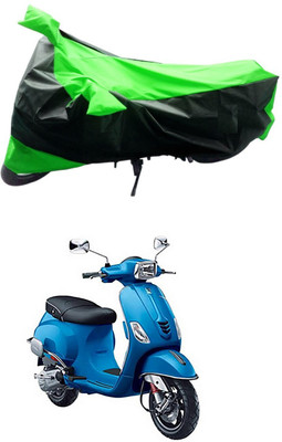 MMSSTAR Waterproof Two Wheeler Cover for Piaggio(Vespa LX 125, Green, Black)