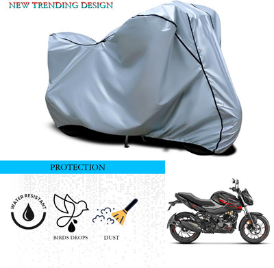 ANTHUB Waterproof Two Wheeler Cover for Hero(Hunk, Silver)