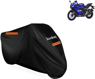 Juvdoxj Waterproof Two Wheeler Cover for Yamaha(YZF R15S BS6, Black)