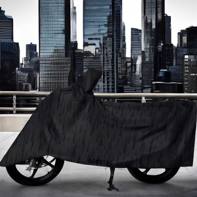 SK AUTO Waterproof Two Wheeler Cover for Yamaha(Dream, Black)