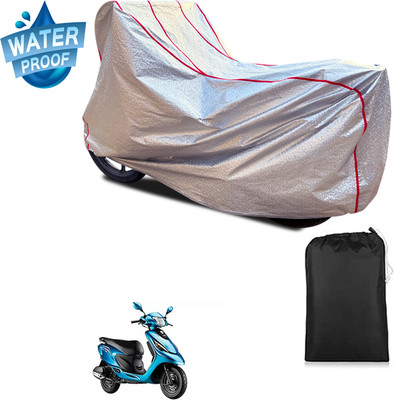 PAGORA Waterproof Two Wheeler Cover for TVS(Scooty Zest, Silver)