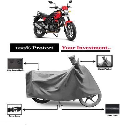 Amexride Two Wheeler Cover for Hero(MotoCorp XPulse 200T, Grey)