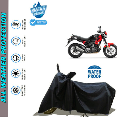 AutoGalaxy Waterproof Two Wheeler Cover for Hero(Xpulse 200T, Black)