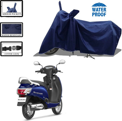 WMIZEXA Waterproof Two Wheeler Cover for Suzuki(Access, Blue)