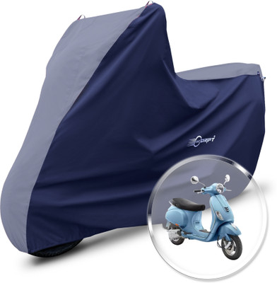 Neodrift Two Wheeler Cover for Vespa(ZX 125, Grey, Blue)