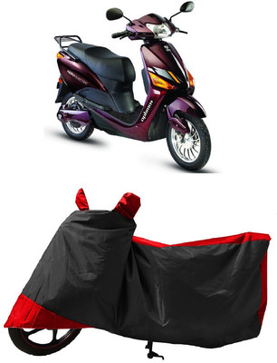 GROFATIK Two Wheeler Cover for Hero(Electric Optima Plus, Red, Black)