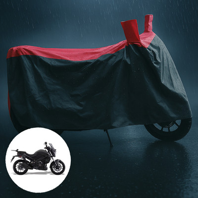 PAGORA Waterproof Two Wheeler Cover for Bajaj(Dominar 400, Grey, Red)