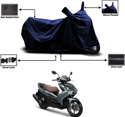 Amexride Two Wheeler Cover for Honda(Blade 125, Blue)
