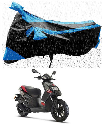 Mdstar Waterproof Two Wheeler Cover for Aprilia(Storm 125, Blue, Black)