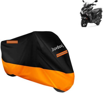Juvdoxj Waterproof Two Wheeler Cover for Suzuki(Burgman Street 125, Orange)