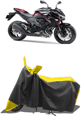SUGASHRI Waterproof Two Wheeler Cover for Kawasaki(Z800, Yellow, Black)