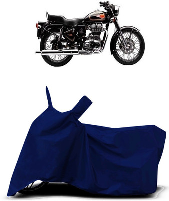 VESMEI Two Wheeler Cover for Royal Enfield(Bullet 350 Twinspark, Blue)
