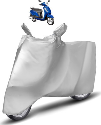Caronix Two Wheeler Cover for Suzuki(Access 125, Silver)