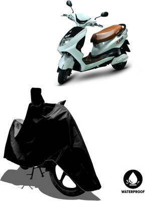 Amexride Waterproof Two Wheeler Cover for Okinawa(Raise BS6, Black)