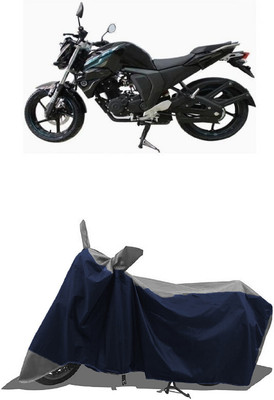 SUGASHRI Waterproof Two Wheeler Cover for Yamaha(FZ-S FI, Grey, Blue)