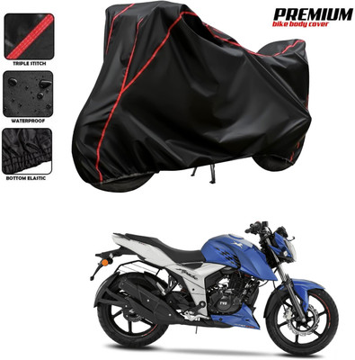 PAGORA Waterproof Two Wheeler Cover for TVS(Apache RTR 160 4V, Black)