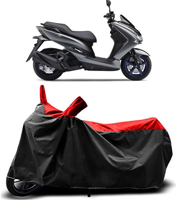 MMSSTAR Waterproof Two Wheeler Cover for Yamaha(Majesty S 155 maxi, Red)