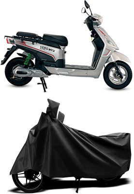 Mdstar Waterproof Two Wheeler Cover for Hero Electric(Electric NYX e5 BS6, Black)