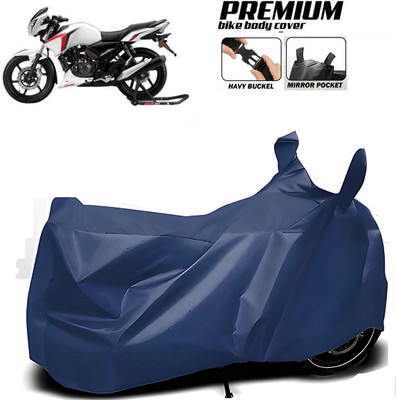 smwzxyu Waterproof Two Wheeler Cover for TVS(Apache RTR 160, Blue)