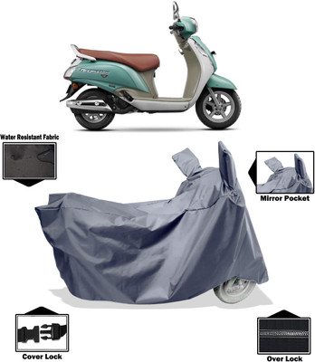 Amexride Two Wheeler Cover for Suzuki(Access 125, Grey)