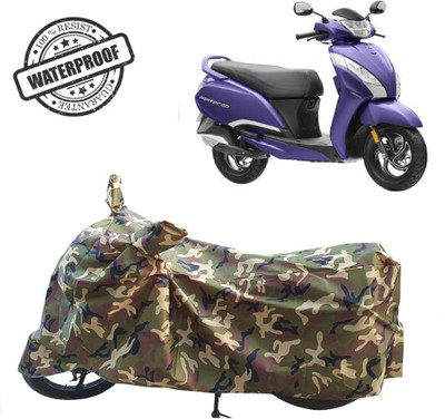 ROYAL AUTO MART Waterproof Two Wheeler Cover for TVS(Jupiter 125, Green, Multicolor)