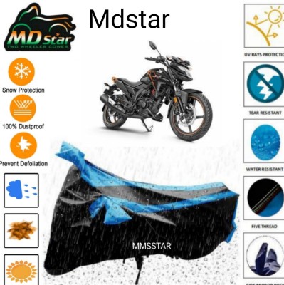 Mdstar Waterproof Two Wheeler Cover for Honda(X-Blade, Blue)