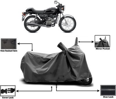 Amexride Two Wheeler Cover for Hero(Splendor Pro Classic, Grey)