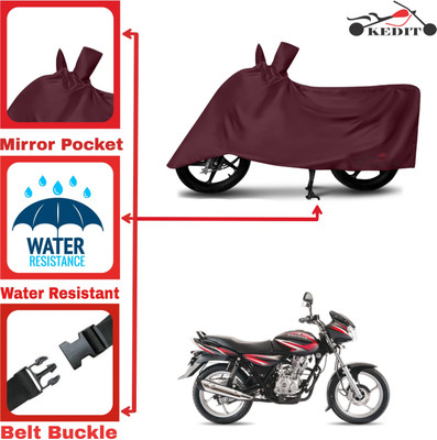 AASHTIK MART Two Wheeler Cover for Bajaj(Discover 125 DTS-i, Maroon)