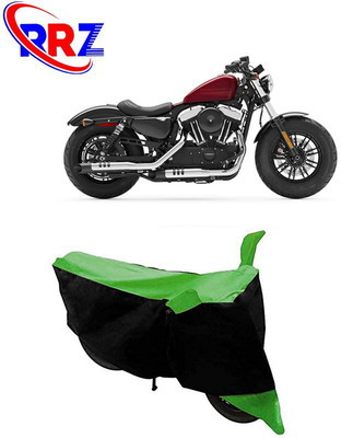 RRZ Waterproof Two Wheeler Cover for Harley Davidson(Forty Eight, Black, Green)