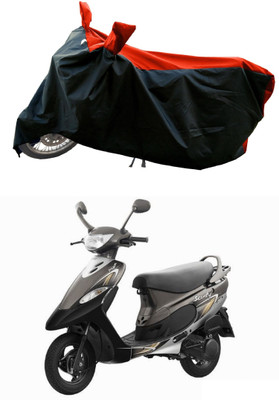 DeepShakshi AUTOMOTIVE Waterproof Two Wheeler Cover for TVS(Pep+, Red)