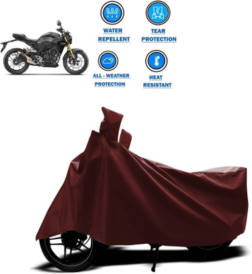 KEDIT Two Wheeler Cover for Honda(CB300R, Maroon)