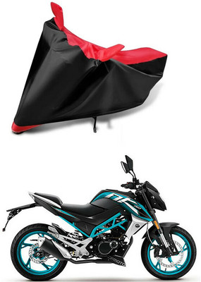 AutoGalaxy Waterproof Two Wheeler Cover for CFMoto(150NK, Red, Black)
