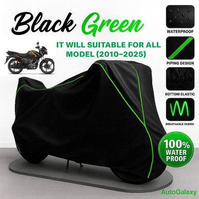 AutoGalaxy Waterproof Two Wheeler Cover for Hero(Glamour FI, Black)