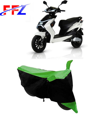 FFZ Two Wheeler Cover for Electric Cruz(X1, Black, Green)