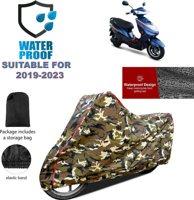 PAGORA Waterproof Two Wheeler Cover for Okinawa(Ridge, Yellow)