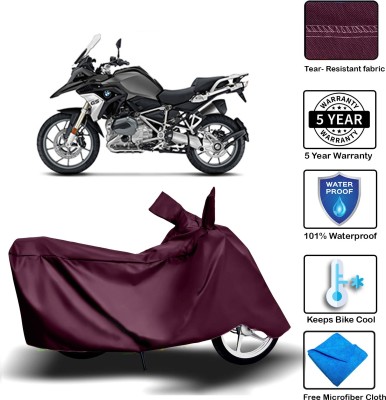 MISSION COLLECTION Waterproof Two Wheeler Cover for BMW(1200 GS, Maroon)