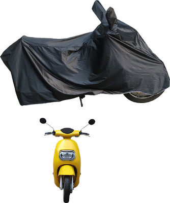 Motodreka Waterproof Two Wheeler Cover for Techo Electra(Emerge BS6, Black)