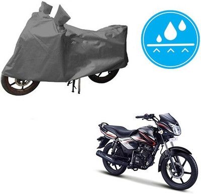 DeepShakshi AUTOMOTIVE Waterproof Two Wheeler Cover for TVS(Phoenix 125, Grey)