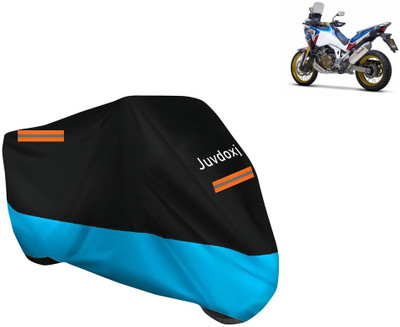 Juvdoxj Waterproof Two Wheeler Cover for Honda(Africa Twin, Blue)