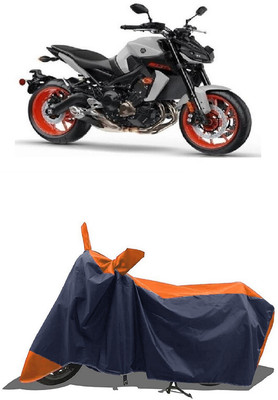 SUGASHRI Waterproof Two Wheeler Cover for Yamaha(MT 09 BS6, Orange, Blue)