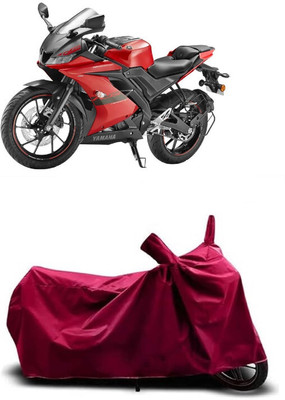 Coxtor Waterproof Two Wheeler Cover for Yamaha(YZF R15 V3, Maroon)