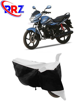 RRZ Waterproof Two Wheeler Cover for Hero(MotoCorp Passion Pro, Black, White)