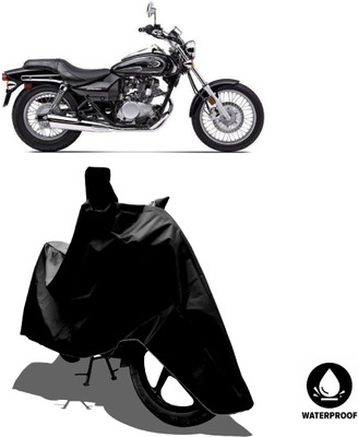 Amexride Waterproof Two Wheeler Cover for Bajaj(Eliminator, Black)