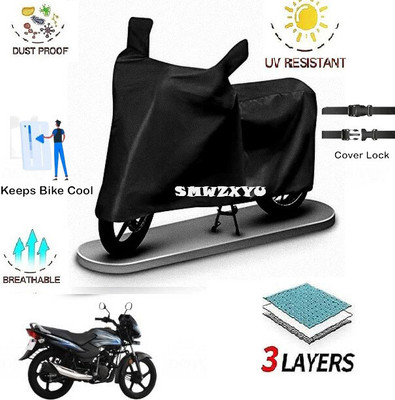 DeepShakshi AUTOMOTIVE Waterproof Two Wheeler Cover for TVS(Sport BS6, Black)
