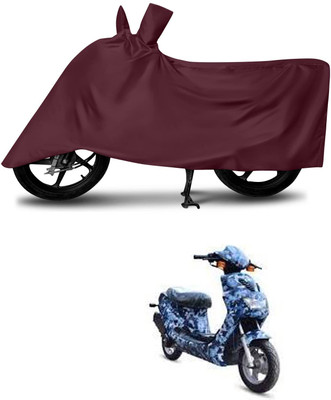 KEDIT Two Wheeler Cover for Hero(Electric AXLHE-20, Maroon)