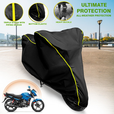 GARREGE Waterproof Two Wheeler Cover for Suzuki(GS 150R, Black)