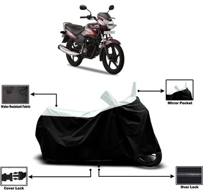 Amexride Two Wheeler Cover for TVS(Sport, White)