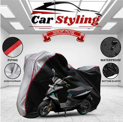 Car Styling Waterproof Two Wheeler Cover for Ather(450 X, Multicolor)